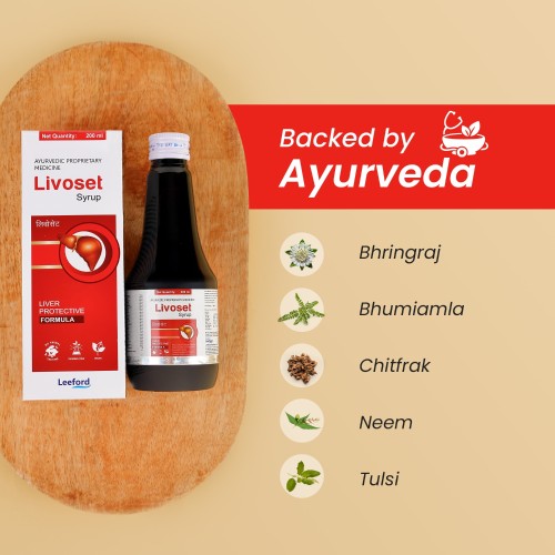 Livoset Ayurvedic Syrup for Healthy Liver, Improves Digestion & Appetite 200ml
