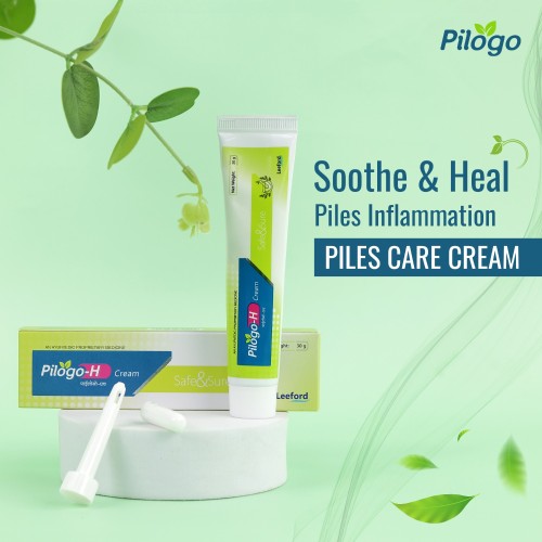 Pilogo-H Ayurvedic Cream For Pain Relief from Piles, 30g