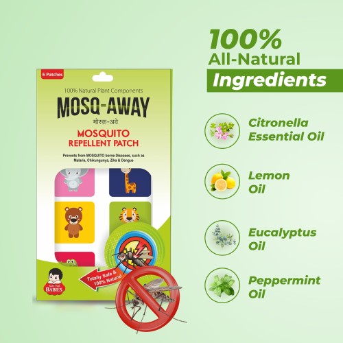 Mosq Away Natural Mosquito Repellent Patches for Kids