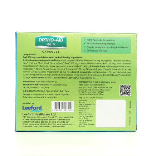 Ortho Aid Pain Relief Capsule 10 Capsule