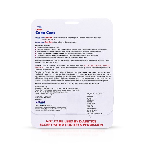 Leeford Cornex Corn Cap | 1Box (40Strips)