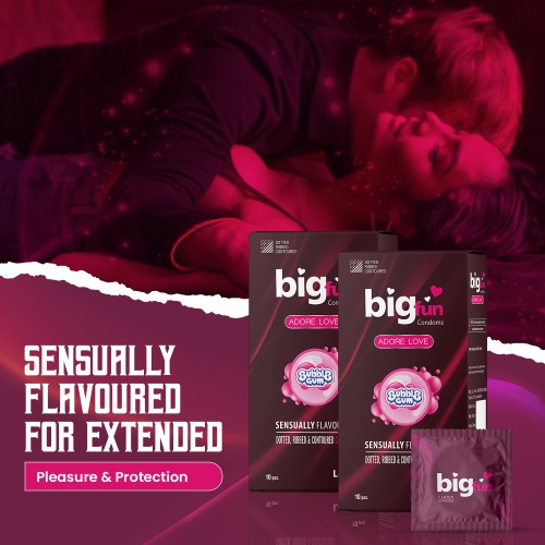Bigfun Bubblegum Flavoured Condom