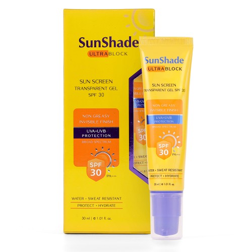 Sunshade Ultra Block Sunscreen Gel SPF-30 with Glycolic Acid - 30ml