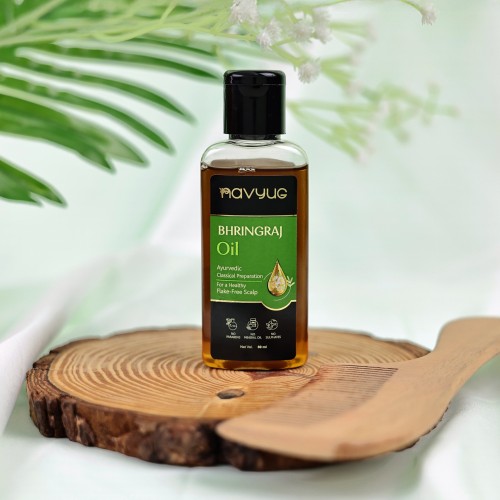 Navyug Bhringraj Hair Oil for Dandruff & Hair Growth For Men & Women - 60ml