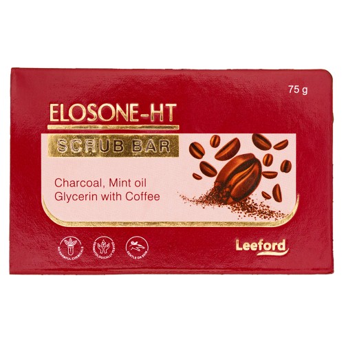 Elosone-HT Scrub Soap 75g – Charcoal, Mint & Coffee for Tan Removal