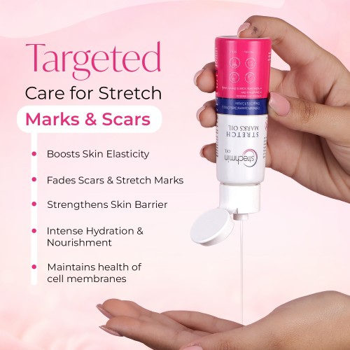 Strechmin Stretch Mark Removal Oil for Women & Men, Pregnancy & Scar Removal, 50 ml